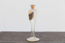 Load image into Gallery viewer, White Orchid Perfume Bottle Vintage French Clear Glass Vial - Eagle&#39;s Eye Finds
