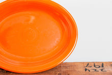Load image into Gallery viewer, Orange (Red) Fiestaware Platter Vintage Kitchenware Oval Plate Original - Eagle&#39;s Eye Finds

