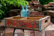 Load image into Gallery viewer, Pepsi Cola Soda Crate Vintage Wood Pop Box - Eagle&#39;s Eye Finds
