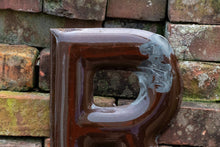 Load image into Gallery viewer, Brown Letter R Porcelain Vintage Wall Hanging Decor Initials Name Letter - Eagle&#39;s Eye Finds
