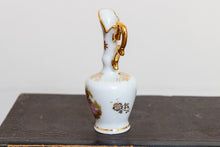 Load image into Gallery viewer, Limoges Lovers Gilt Pitcher Vintage Golden Porcelain Decor - Eagle&#39;s Eye Finds
