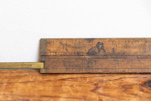 Lufkin No. 372R Boxwood Folding Ruler Vintage Tool - Eagle's Eye Finds