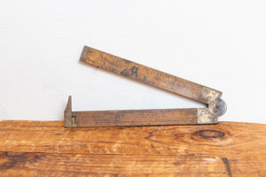 Lufkin No. 372R Boxwood Folding Ruler Vintage Tool - Eagle's Eye Finds