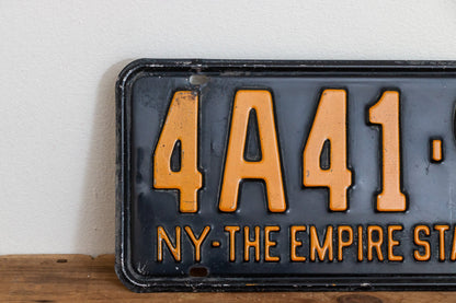 New York 1954 License Plate Vintage 1953 Empire State Wall Decor - Eagle's Eye Finds