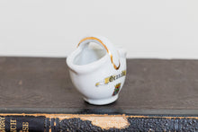 Load image into Gallery viewer, Grenada Ceramic Basket Vintage Golden Porcelain Decor - Eagle&#39;s Eye Finds
