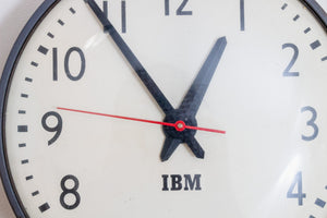 IBM School Clock Vintage Modern Industrial Wall Decor - Eagle's Eye Finds