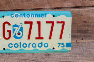 Aspen Colorado License Plate Vintage 1975 ZG CO Centennial Wall Decor - Eagle's Eye Finds