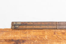 Load image into Gallery viewer, Stanley Fold Rule No. 62 Vintage Boxwood Ruler Marking Tool - Eagle&#39;s Eye Finds
