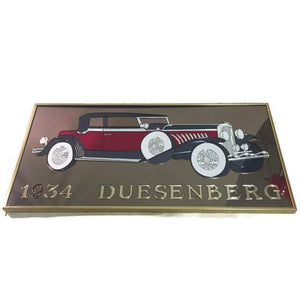 1934 Duesenberg Mosaic Mirror Vintage Antique Car Decor - Eagle's Eye Finds