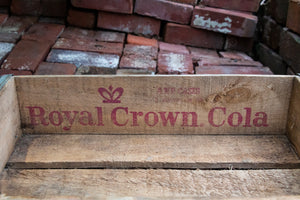 Diet Rite Cola Soda Crate Vintage Wood Pop Box Royal Crown - Eagle's Eye Finds