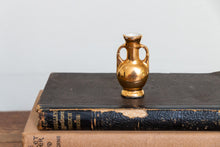 Load image into Gallery viewer, Golden Little Vase Vintage Gold Ceramic Decor - Eagle&#39;s Eye Finds
