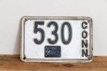 Load image into Gallery viewer, 530 Connecticut 1937 License Plate 3 Digit Low Number Vintage Wall Decor - Eagle&#39;s Eye Finds
