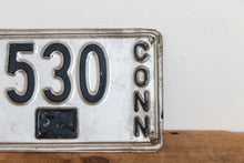 Load image into Gallery viewer, 530 Connecticut 1937 License Plate 3 Digit Low Number Vintage Wall Decor - Eagle&#39;s Eye Finds
