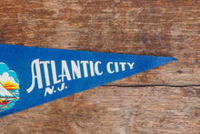 Load image into Gallery viewer, Atlantic City New Jersey Felt Pennant Vintage Nautical Wall Decor - Eagle&#39;s Eye Finds
