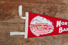 Load image into Gallery viewer, Badlands National Park Red Felt Pennant Vintage South Dakota Wall Hanging Decor - Eagle&#39;s Eye Finds
