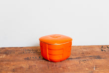 Load image into Gallery viewer, Orange Hall Hotpoint Refrigerator Dish Vintage Ceramic Kitchenware - Eagle&#39;s Eye Finds
