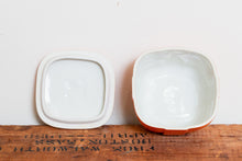 Load image into Gallery viewer, Orange Hall Hotpoint Refrigerator Dish Vintage Ceramic Kitchenware - Eagle&#39;s Eye Finds
