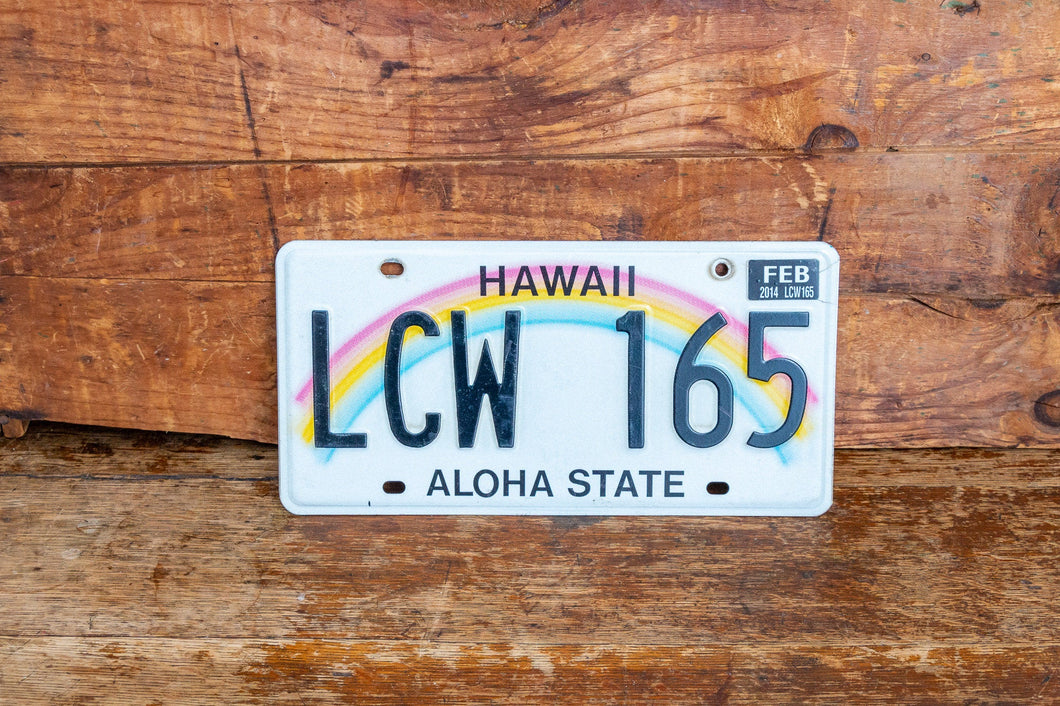 Hawaii 1990s License Plate Vintage Wall Hanging Decor - Eagle's Eye Finds
