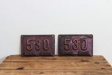 Load image into Gallery viewer, 530 Connecticut 1933 License Plate Pair 3 Digit Low Number Vintage Wall Decor - Eagle&#39;s Eye Finds
