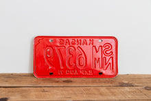 Load image into Gallery viewer, Kansas 1971 License Plate Red Vintage Wall Hanging Decor - Eagle&#39;s Eye Finds
