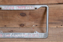 Load image into Gallery viewer, San Diego California Lincoln-Mercury License Plate Holder Vintage Wall Hanging Decor - Eagle&#39;s Eye Finds
