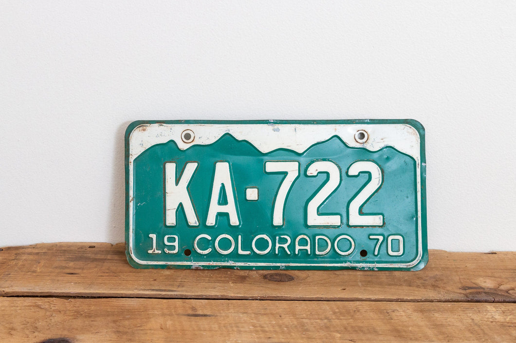 Colorado 1970 License Plate Vintage Wall Hanging Decor - Eagle's Eye Finds