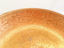 Load image into Gallery viewer, Golden Handled Bowl Vintage Ornate Ceramic Pottery - Eagle&#39;s Eye Finds
