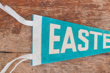 Load image into Gallery viewer, Eastern Light Blue Felt Pennant Vintage College Decor - Eagle&#39;s Eye Finds
