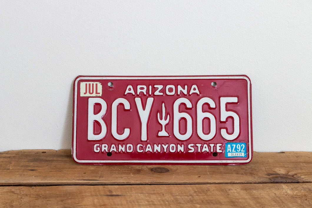 Arizona 1992 Grand Canyon State License Plate Vintage Wall Hanging Decor - Eagle's Eye Finds