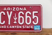 Load image into Gallery viewer, Arizona 1992 Grand Canyon State License Plate Vintage Wall Hanging Decor - Eagle&#39;s Eye Finds

