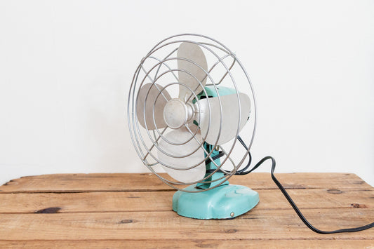 Eskimo Desk Fan Vintage Blue Mid-Century Decor - Eagle's Eye Finds