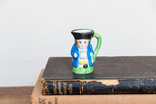 Load image into Gallery viewer, Colonial Man Mug Pitcher Vintage Occupied Japan Ceramic Toothpick Holder - Eagle&#39;s Eye Finds
