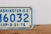 Load image into Gallery viewer, Washington DC 1976 Motorcycle License Plate Vintage Wall Hanging Decor - Eagle&#39;s Eye Finds
