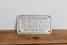 Load image into Gallery viewer, Washington DC 1976 Motorcycle License Plate Vintage Wall Hanging Decor - Eagle&#39;s Eye Finds
