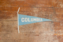 Load image into Gallery viewer, Columbia University Blue Felt Pennant Vintage Dorm Decor - Eagle&#39;s Eye Finds
