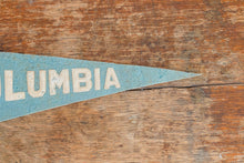 Load image into Gallery viewer, Columbia University Blue Felt Pennant Vintage Dorm Decor - Eagle&#39;s Eye Finds
