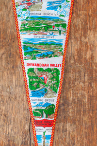 Virginia State Vertical Felt Pennant Vintage Wall Decor - Eagle's Eye Finds