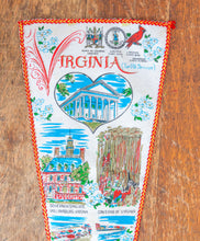 Load image into Gallery viewer, Virginia State Vertical Felt Pennant Vintage Wall Decor - Eagle&#39;s Eye Finds
