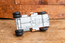 Load image into Gallery viewer, Hubley Stake Truck 500 Series Vintage Orange Toy Flatbed Stake Trailer Truck - Eagle&#39;s Eye Finds
