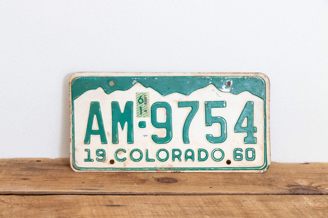 Colorado 1960 License Plate Vintage Wall Hanging Decor - Eagle's Eye Finds