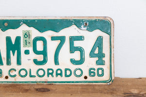 Colorado 1960 License Plate Vintage Wall Hanging Decor - Eagle's Eye Finds