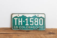 Load image into Gallery viewer, Colorado 1968 License Plate Vintage Wall Hanging Decor - Eagle&#39;s Eye Finds
