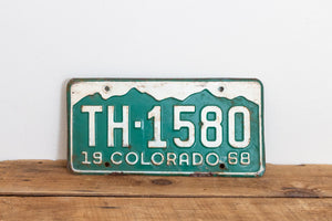 Colorado 1968 License Plate Vintage Wall Hanging Decor - Eagle's Eye Finds