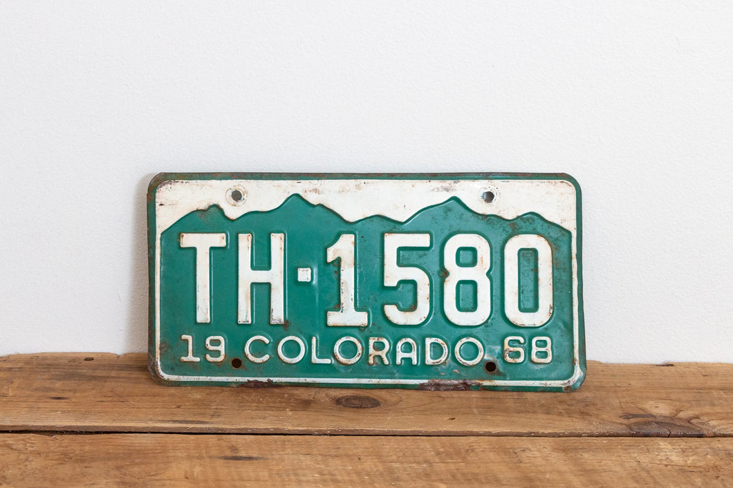 Colorado 1968 License Plate Vintage Wall Hanging Decor - Eagle's Eye Finds