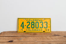 Load image into Gallery viewer, Colorado 1953 License Plate Vintage Wall Hanging Decor - Eagle&#39;s Eye Finds
