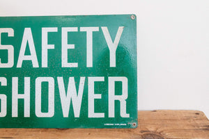 Safety Shower Sign Vintage Green Bathroom Wall Decor - Eagle's Eye Finds
