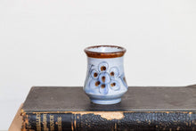 Load image into Gallery viewer, Stoneware Floral Toothpick Holder Vintage Porcelain Tiny Jug - Eagle&#39;s Eye Finds
