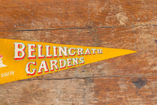 Load image into Gallery viewer, Bellingrath Gardens Alabama Yellow Felt Pennant Vintage Wall Decor - Eagle&#39;s Eye Finds
