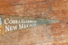 Load image into Gallery viewer, Cobra Gardens New Mexico Gray Felt Pennant Vintage Snake Wall Hanging Decor - Eagle&#39;s Eye Finds
