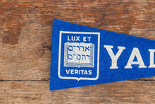 Load image into Gallery viewer, Yale University Mini Felt Pennant Vintage College Wall Decor - Eagle&#39;s Eye Finds
